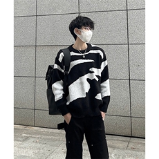 博主图cleanfit毛衣男宽松慵懒风高级感针织衫MY06-P6，男装针织衫/毛衣，星座1007（原301D）