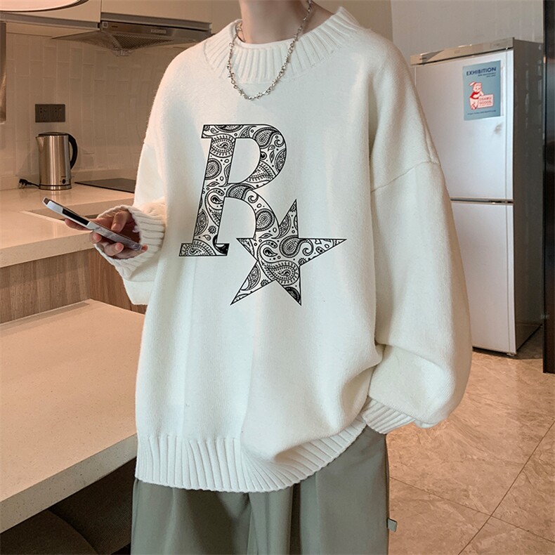 半高领毛衣男士大码针织衫男毛线衣男M18328-P45加绒款-P65,男装针织衫/毛衣,电商A040