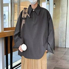 卫衣男长袖秋冬季宽松内搭上衣日系复古衬衣学生TS116，男装Polo衫，星座1116A-1（原606A）