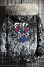 MC49038-P135日系潮衣男大码派克服男工装服外套袄网格，男装棉衣，电商A040A