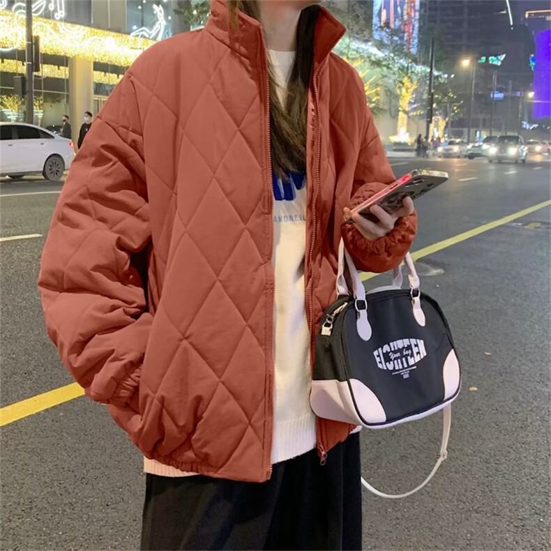 冬季棉衣男女ins宽松中性休闲棉袄潮牌棉服情侣外套2022Y013-p68图片
