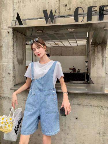 牛仔背带短裤，女装，QY2