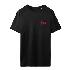 2025新款纯棉宽松双面丝光棉刺绣T恤女短袖纯色百搭，女装T恤，元素羊绒