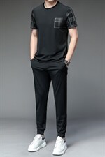 夏天男士休闲套装男夏季运动套装男衣服运动服套装男装短袖套装，男装休闲套装，电商B212（原钱塘6029）