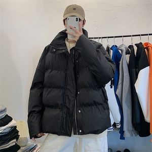 2025新款PU皮棉服羽绒棉宽松棉衣大码冬衣 225-2-20503-P115图片