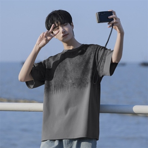 7A抗菌夏季大码潮流时尚动漫印花男士短袖图片