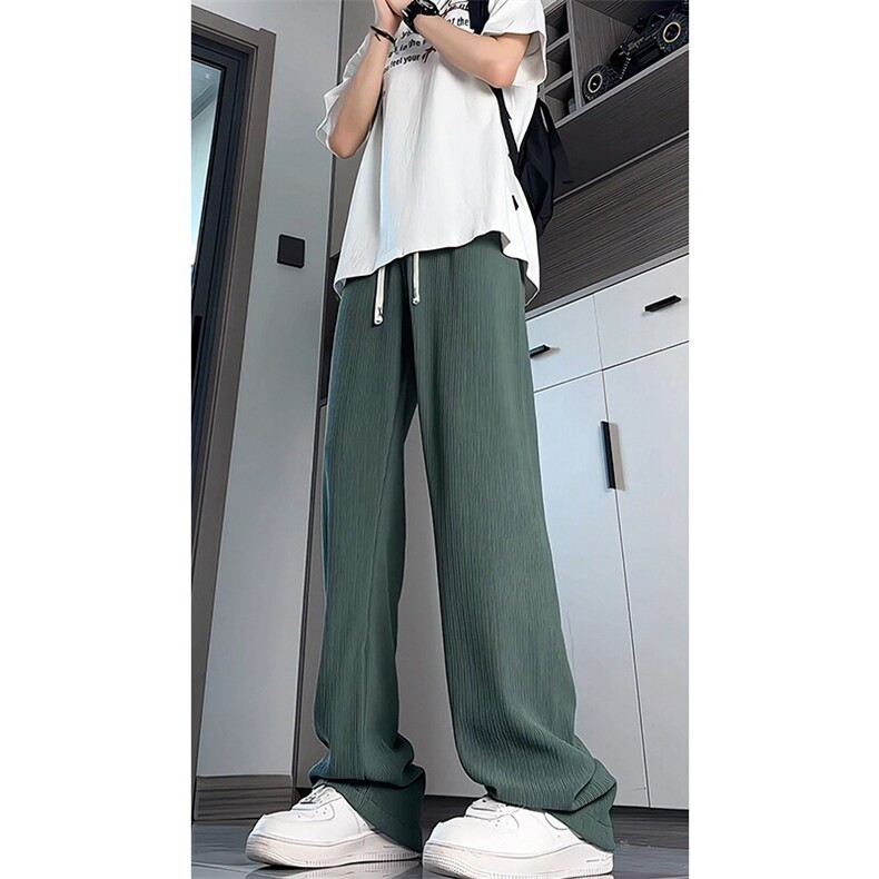 190加长版高个子男裤子垂感肌理感休闲裤115cm120运动裤KZ044P50,男装休闲裤,电商B312