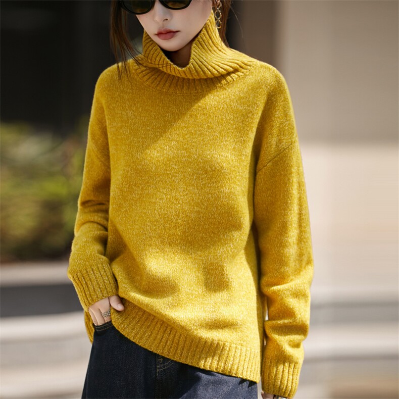 法式高级感花纱100羊毛衫女2025新款加厚保暖针织衫巨好看毛衣，女装羊毛衫，九嘉羊绒