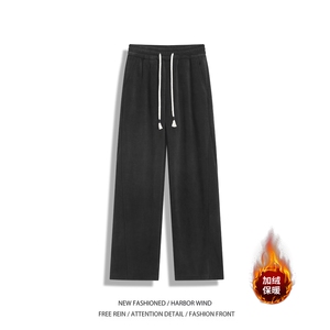 冬季新款美式灯芯绒加绒麻绳设计休闲裤B315-K25886JR-特p45控88图片