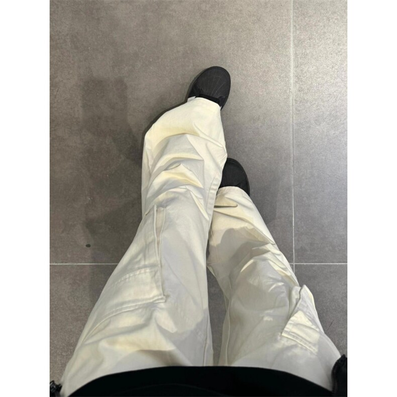 【网图】杏色高个子工装裤男夏季宽松直筒美式vibe裤子X801WW-P70,男装工装外套,星座1007（原301D）