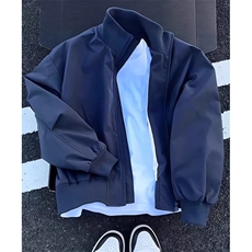 棕色立领夹克男款秋冬潮牌痞帅短款外套美式棒球服JM423，男装夹克，星座1116A（原606A-3）