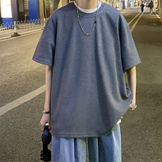 2025夏季纯色圆领网图200克短袖HD019-1-T2500-P12，男装T恤，电商019-1