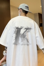 量大优可提供视频2024夏季新美式短袖T恤D223A-T24173-P18，男装T恤，电商019-1