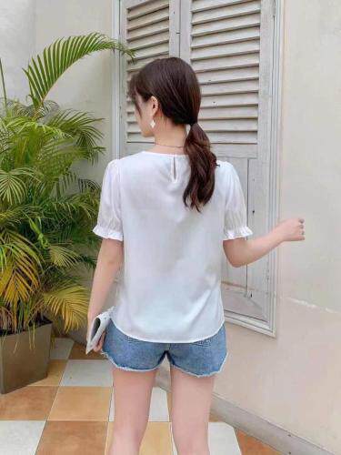 夏季新款珍珠吊带假两件，女装背心吊带，田间晨露