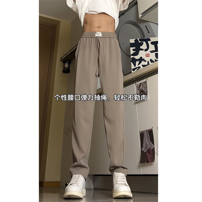 直播原版品质仓库现货夏季冰丝裤休闲裤西裤K62特批35,男装西裤,星座617B