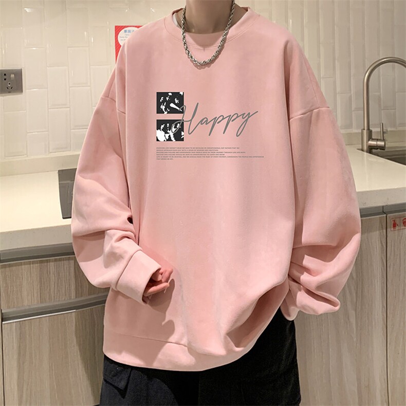 麂皮绒卫衣男大码重磅长袖t恤男JW81431-P35,男装T恤,电商A040