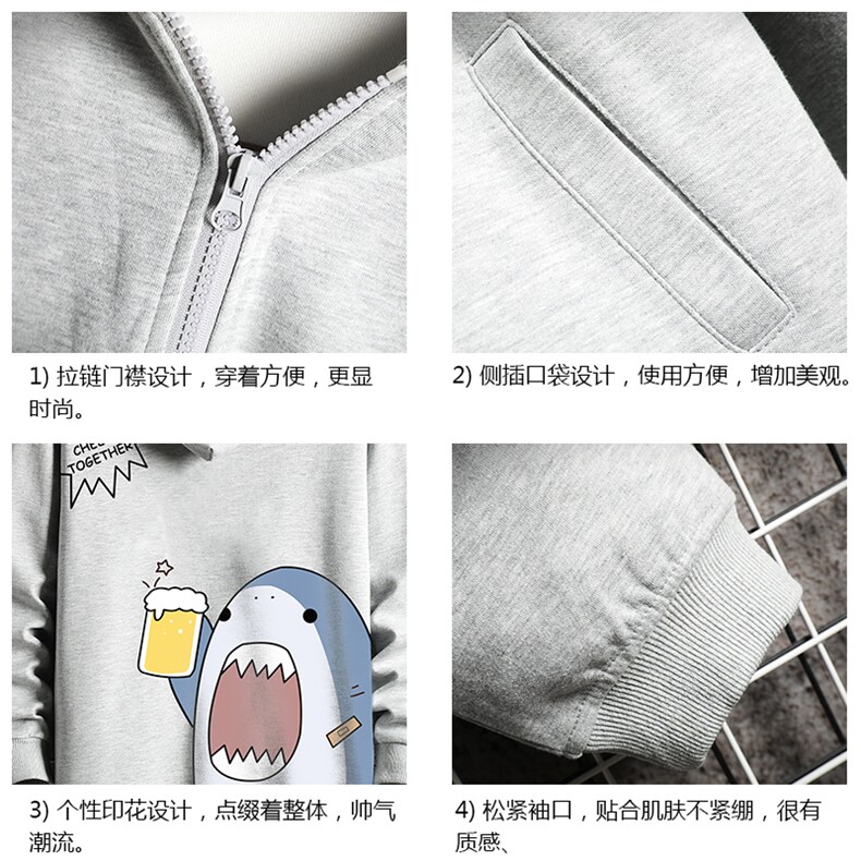 KS21137-P38加绒款-P43连帽开衫卫衣男运动外套大码班服网格,男装卫衣,电商A040A
