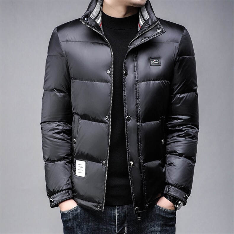B802090白鸭绒商务时尚休闲简约冬季厚款中年男士羽绒服图片