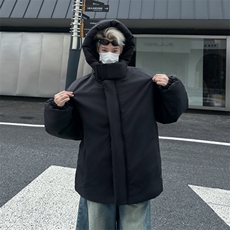 【有货】DY183-P82冬季美潮高级感连帽棉服男欧美街头外套情侣潮，男装棉衣，星座603-2