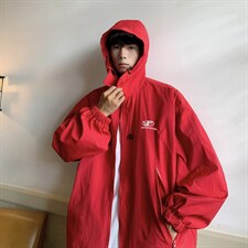 2023秋季美式夹克外套新款连帽上衣男宽松bf风冲锋衣W5354-P57，男装夹克，星座512-2