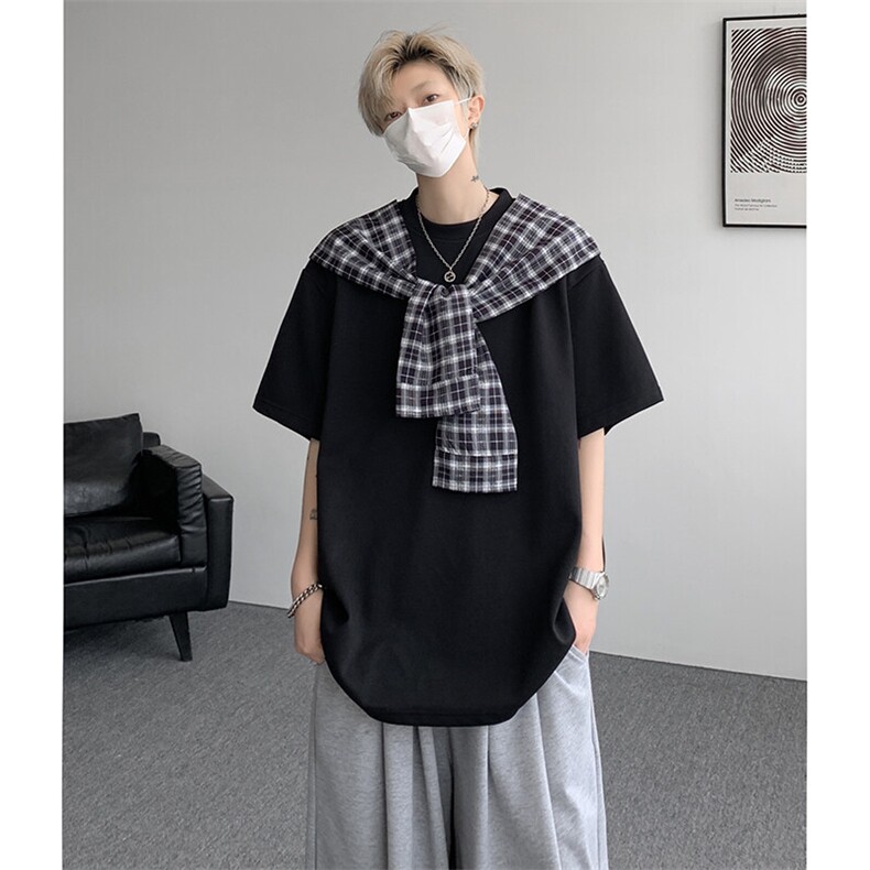 现货T1022-P33特控60大码假两件T恤卫衣,男装T恤,电商D232