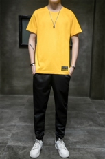 2021新款夏季男士短袖休闲运动服套装韩版潮流帅气A438-TZ09-P30，男装套装，电商A438