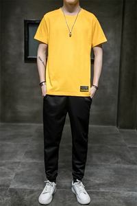 2021新款夏季男士短袖休闲运动服套装韩版潮流帅气 A438-TZ09-P30图片
