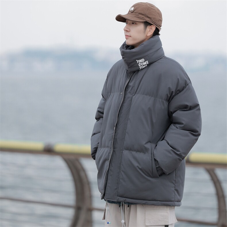 克莱因蓝冬季棉衣男加厚棉袄外套ins情侣款面包棉服M0761-P100图片