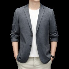 BZ82379钱塘2020-2春秋季新款时尚休闲百塔中年男士薄款西服P145，男装西服，钱塘207-2
