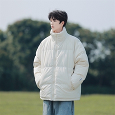 港风冬季新款立领棉服中性情侣风潮牌百搭棉衣外套111-P75，男装棉衣，星座717