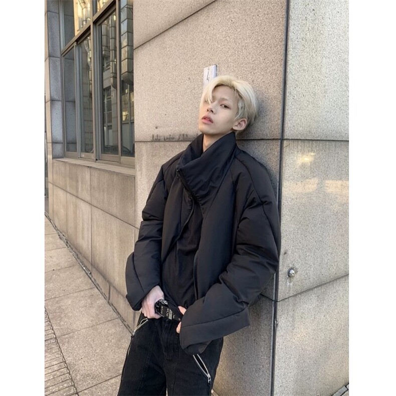 cleanfit美式高街棉服男款冬季小众设计感解构棉衣短款蝙蝠袖外套，男装棉衣，星座807