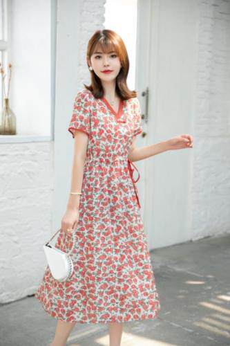 现货供应：天丝麻连衣裙M一XXL，女装连衣裙，拉思维加丝