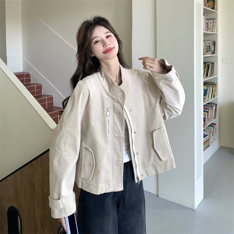 现货2026年新品灯芯绒外套0756P165K258,女装短外套,2C201