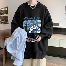 半高领毛衣男大码胖子针织衫毛线衣M18391-P45加绒款-P65，男装针织衫/毛衣，电商A040