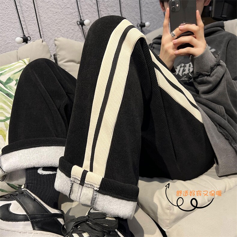 XZ616冬季新款欧绵绒面料加绒加厚休闲裤TY425P65控78,男装休闲裤,星座512A（原616）