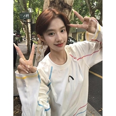 美式高街解构工艺速干长袖T恤衫男女款防晒上衣户外运动骑行服潮，男装防晒衣，电商A486