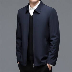 中年男新款冬季加厚驼绒棉服爸爸冬装短款棉衣外套 ZL12211-P155图片