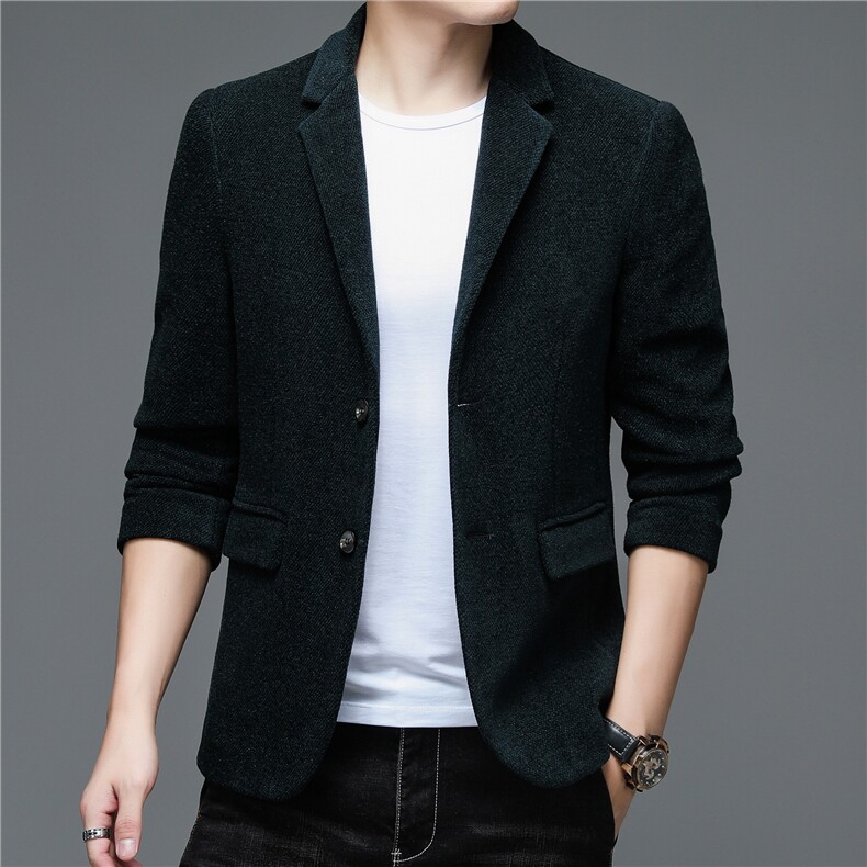 21新款男士冬季休闲中年男款时尚外套秋冬款西服上衣ZL1926-P185,男装西服,电商B212（原钱塘6029）
