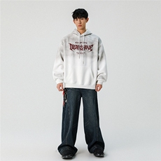25新春字母扎染宽松潮牌韩版连帽卫衣W5020/P89128，男装卫衣，星座202