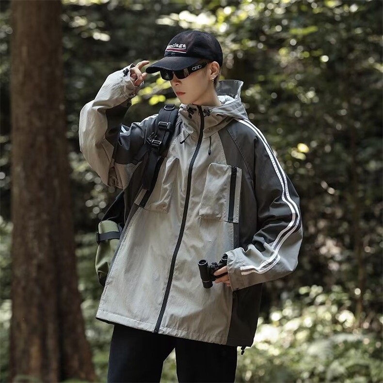 黑武士美式机能工装冲锋衣外套男穿搭户外登山服夹克秋季CW82-P59,男装夹克,星座1008