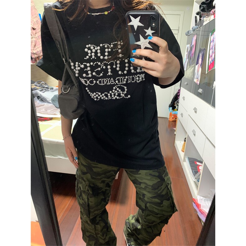 网图有货夏季FDR美式珍珠运动短袖t恤男女情侣宽松上衣A624-P40,男装T恤,星座1505