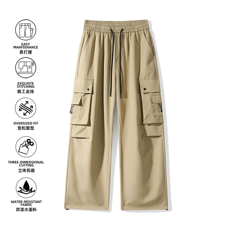 美式速干工装裤2025新款秋款高腰阔腿登山运动裤Z6908-P40,男装工装外套,星座610（原A335）