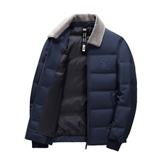 BAMJ-8915钱塘2020-2中年男士冬季厚款商务休闲翻领羽绒服P195，男装羽绒服，钱塘207-2
