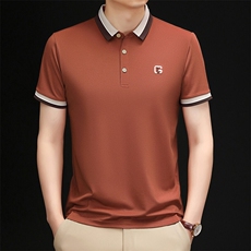 新款夏季短袖翻领T恤男士休闲时尚POLO衫高品质男装，男装T恤，钱塘6003（原4033）