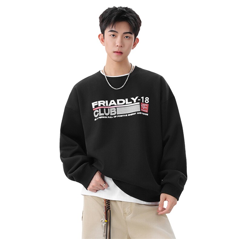 抖音供货华棉圆领卫衣A158-WY50-P38（加绒+10元）,男装卫衣,电商A158