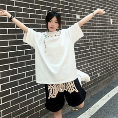 万针全刺绣工艺抖音得物高品质260克重磅纯棉双纱美式高街短袖T恤，男装T恤，电商A486