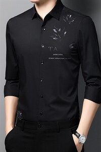 C2235钱塘2020-2竹纤维精品高端男士印花商务男装衬衫p59图片