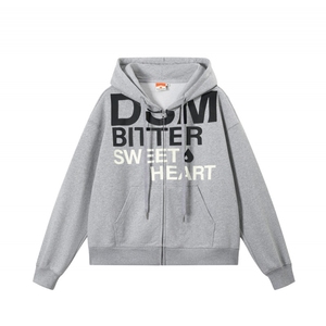 开衫外套 字母印花连帽卫衣 D328-WW09-P70图片