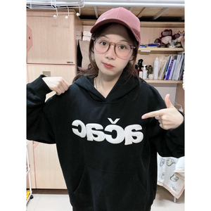 卫衣男女韩版潮流宽松百搭连帽字母帅气2025秋冬ins外套WY002-P47图片