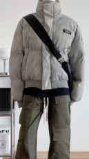 网图现货扎染棉服美式短款面包服男冬季高街廓形棉衣外套P108，男装棉衣，电商C306-1